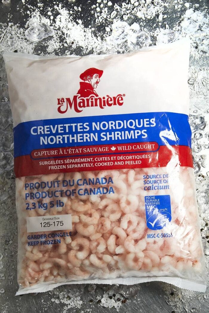 Crevettes nordiques de Matane cuites